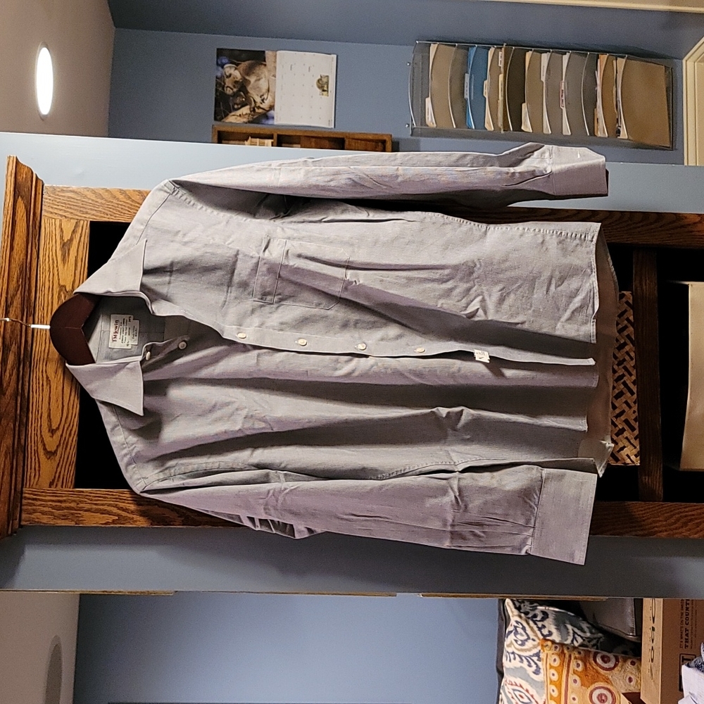 T.M. Lewin Men's Microcheck Dress Shirt